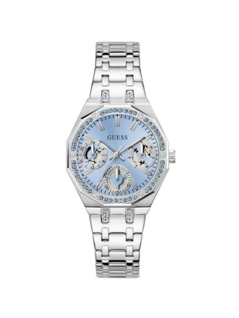 GUESS USA crystal-embellished 36mm watch
