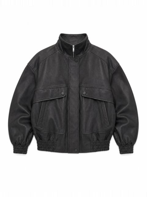 The Kooples BURGUNDY LEATHER JACKET