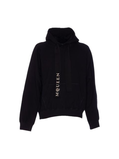 Alexander McQueen logo-print kangaroo-pocket hoodie