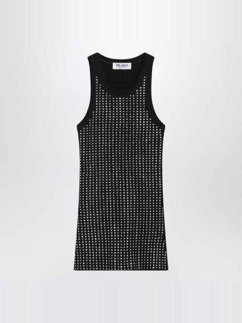 THE ATTICO The Attico Black Sleeveless Cotton Top With