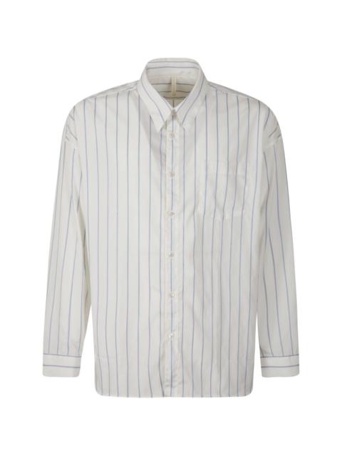 SUNFLOWER striped-pattern chest-pocket shirt