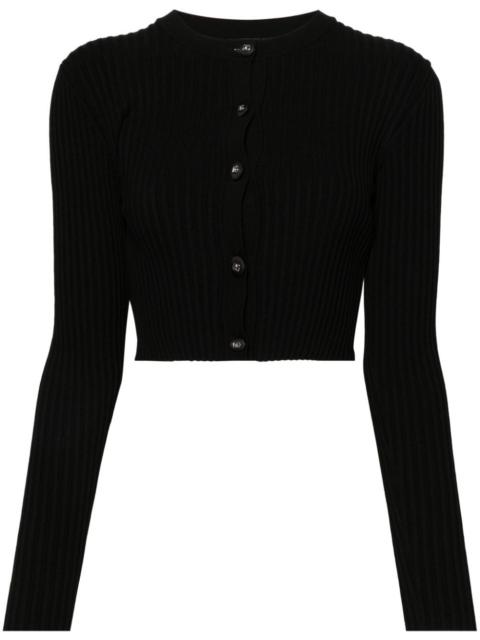 Dolce & Gabbana cropped ribbed-knit cardigan