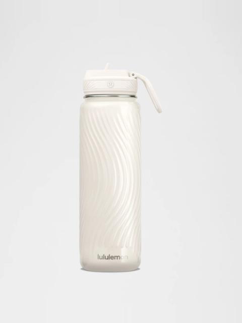 lululemon Back to Life Sport Bottle 24oz Straw Lid *Wave