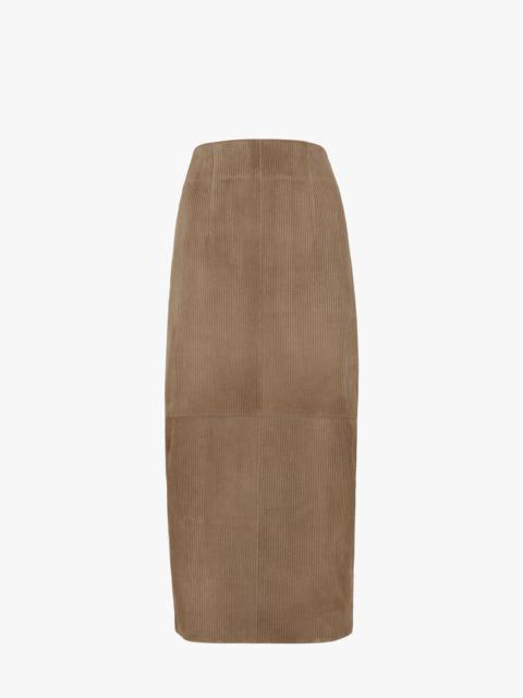 FENDI Brown suede skirt