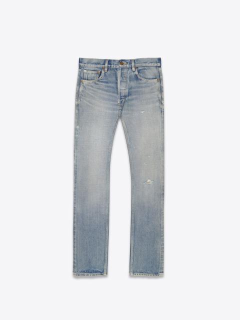 SAINT LAURENT mid-waist jeans in melrose blue denim