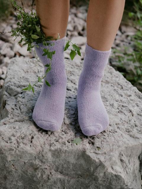 BASERANGE Buckle Overankle Socks - Textured Organic Cotton