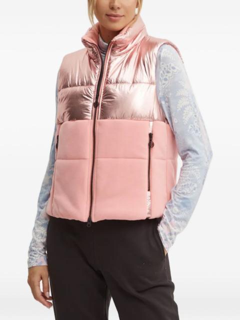 SPORTALM metallic-effect padded gilet