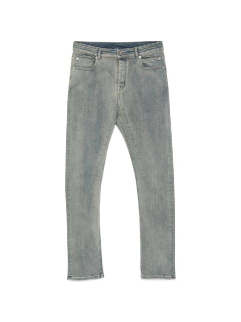 Rick Owens DRKSHDW Rick Owens Drkshdw Detroit Faded-effect Five-pocket Jeans
