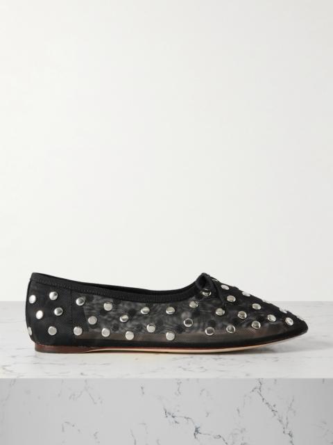 LOEFFLER RANDALL Landon Studded Mesh Ballet Flats