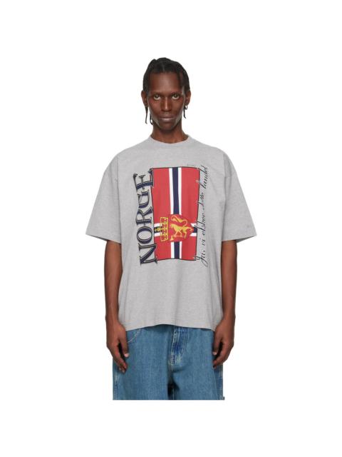 VETEMENTS Gray 'Norway' Tourist T-shirt