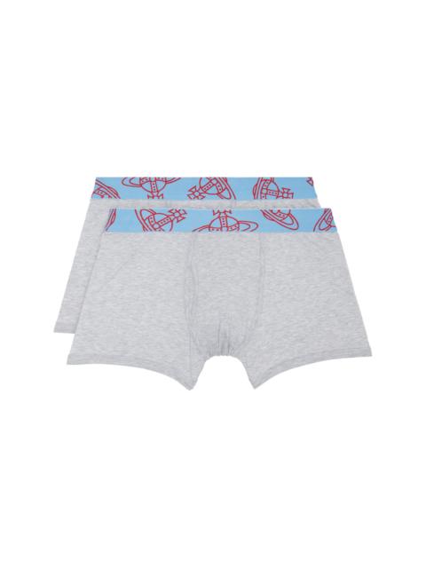 Vivienne Westwood Two-Pack Gray Band Boxer Briefs