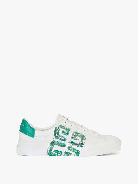 Givenchy SNEAKERS CITY SPORT IN 4G PRINT LEATHER