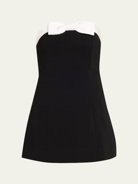 Alice + Olivia Katya Sculpted Bow Romper