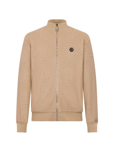PHILIPP PLEIN jacquard monogram tracksuit jacket