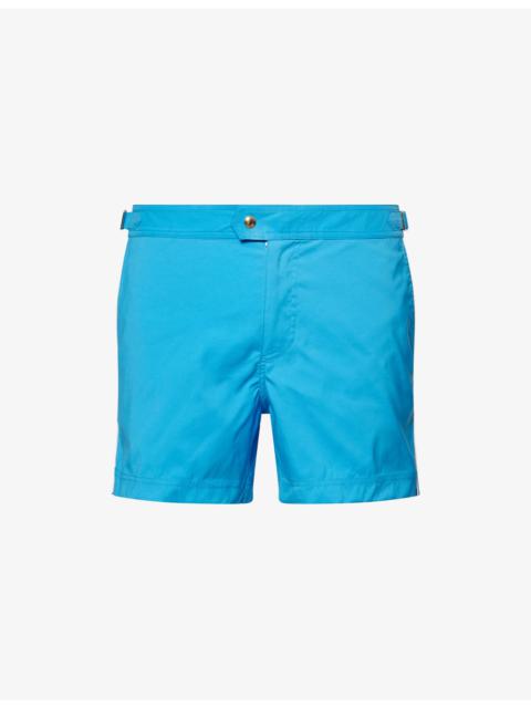 TOM FORD Regular-Fit Contrasting-Piping Woven Swim Shorts