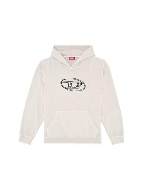 Diesel S-Boxt logo-print cotton hoodie