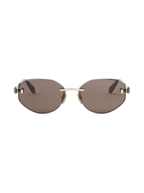 BVLGARI Women's Serpenti Forever 58MM Oval Sunglasses - Gold Brown