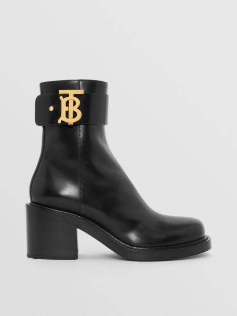 Monogram Motif Leather Block-heel Boots