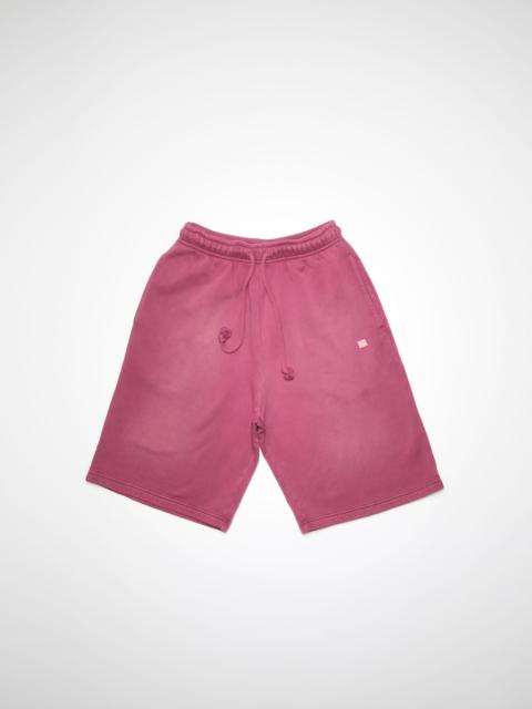 Acne Studios Fleece sweat shorts - Berry purple