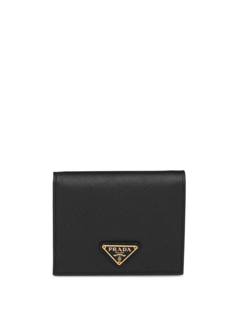 Prada Logo Plaque Wallet