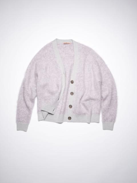 Acne Studios Mohair-blend cardigan - Dusty lilac