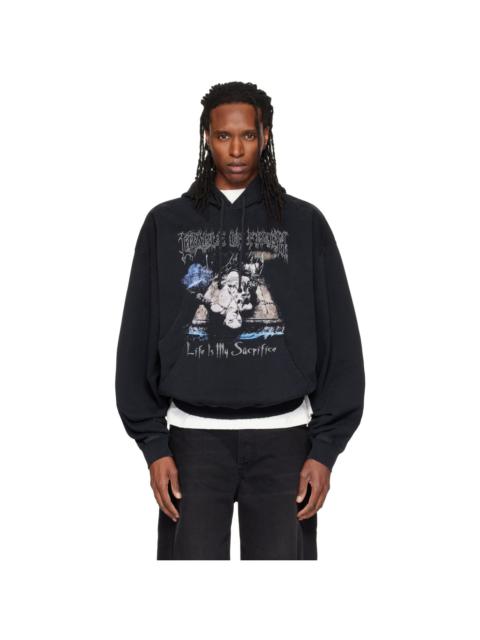 VETEMENTS Black Cradle of Filth Edition 'Sacrifice' Hoodie