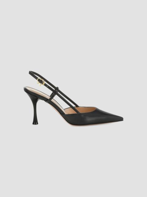 Gianvito Rossi Women's 85MM Leather Slingback Pumps - Black