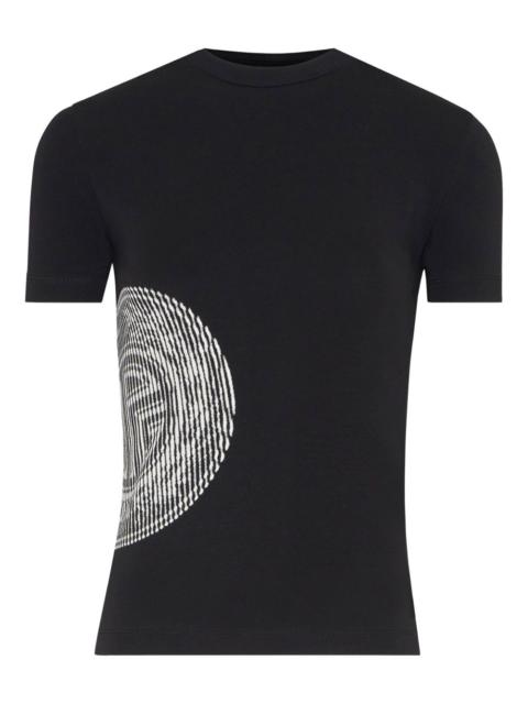 Jean Paul Gaultier linear-print short-sleeved T-shirt