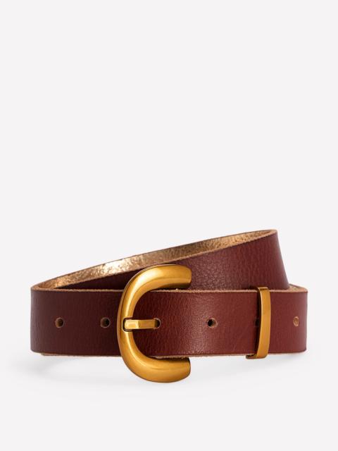 BODEN Chunky Buckle Belt-Dark Tan