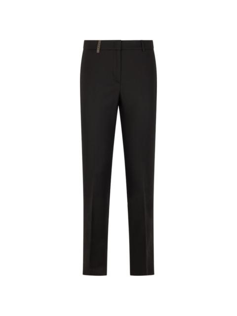 PESERICO slit-hem trousers
