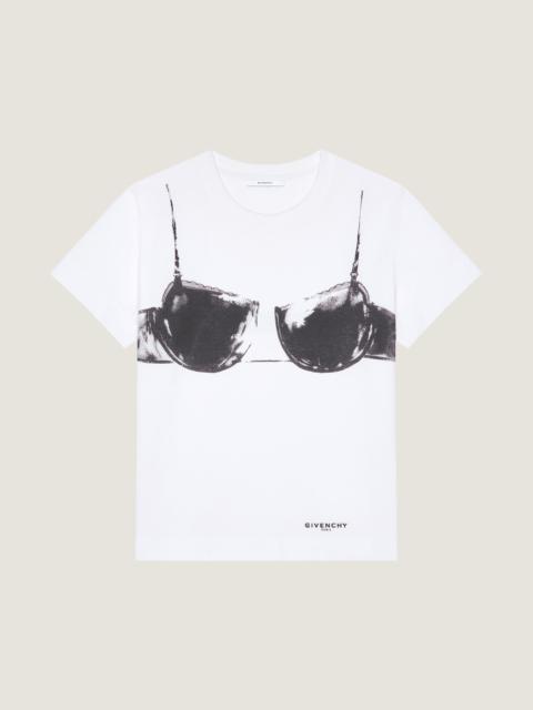 Givenchy T-SHIRT IN COTTON WITH CUTAWAY BRA PRINT