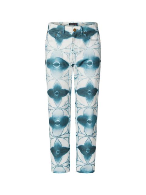 Louis Vuitton Monogram Shibori Printed Denim Regular Pants
