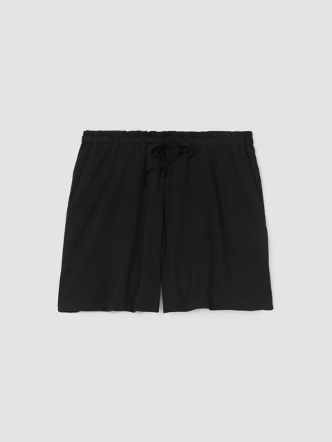 EILEEN FISHER Organic Cotton Interlock Sleep Shorts