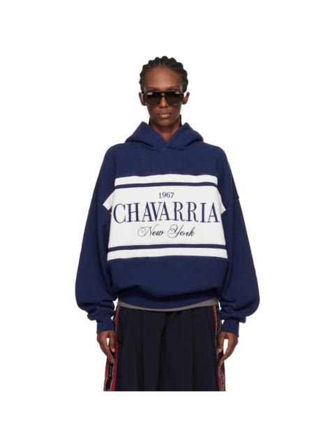 WILLY CHAVARRIA Navy 'Chavarria' Stripe Gilroy Hoodie