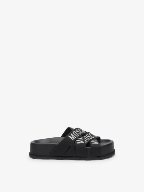 Moschino PLATFORM ATHLETIC SANDALS