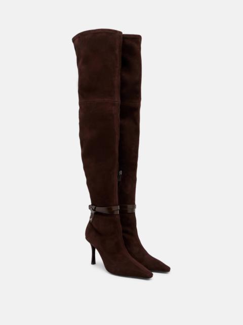 JIMMY CHOO Camie 85 suede over-the-knee boots
