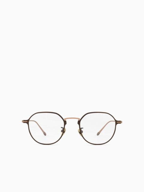 GIORGIO ARMANI Men’s irregular-shaped eyeglasses