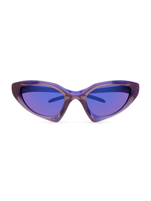 BALENCIAGA Women's Runner 67MM Geometric Sunglasses - Violet Violet