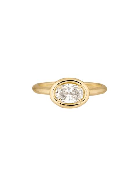 STONE AND STRAND LAB-Created Oval Icon Pinky Ring