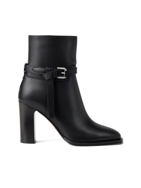 Ralph Lauren 90mm Donnely buckle-strap block-heel boots