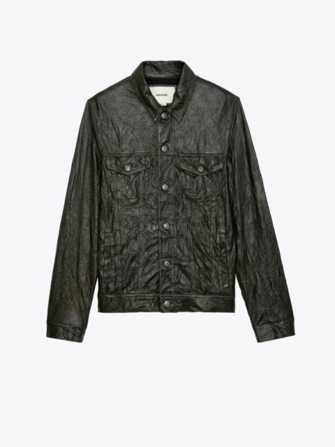 Zadig & Voltaire Base Crinkled Leather Jacket