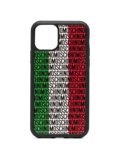 Moschino Italy logo-print iPhone 11 Pro case
