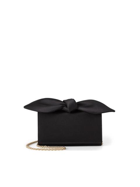 AQUAZZURA bow tie clutch bag