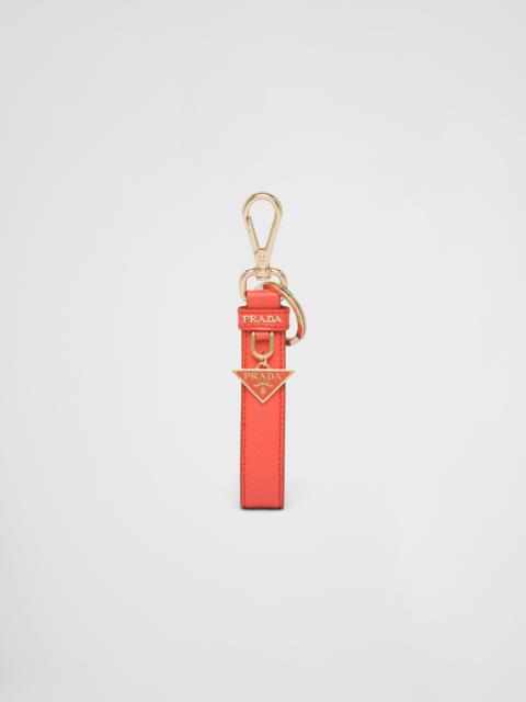 Prada Saffiano leather keychain