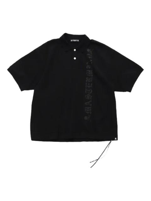 mastermind JAPAN skull-print short-sleeved polo shirt
