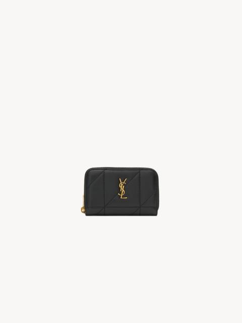 SAINT LAURENT JAMIE CHANGE PURSE IN LAMBSKIN