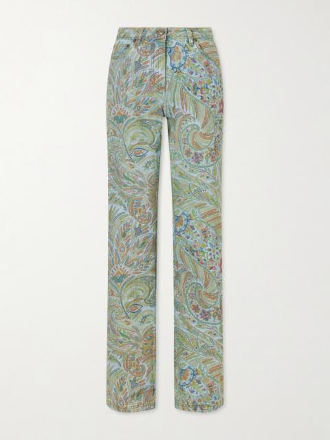Etro Paisley-print Flared Jeans