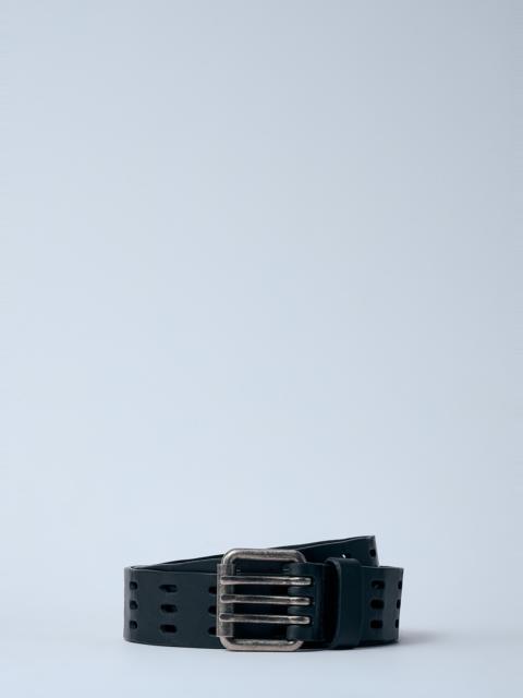 SAINT LAURENT Leather Motorcycle Belt