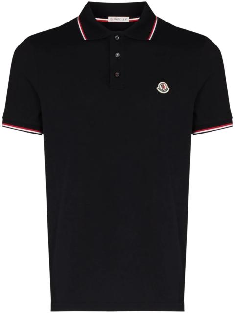 Moncler logo-patch polo shirt