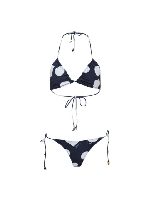 JACQUEMUS Polka Dot Triangle Bikini Set